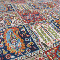 Image of Fine Qum Rug with Garden Design